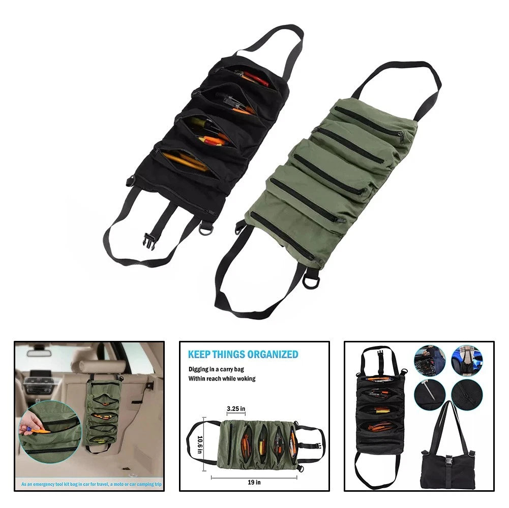 Tool Storage Solution with Reinforced Seams and Anti Rust Zippers