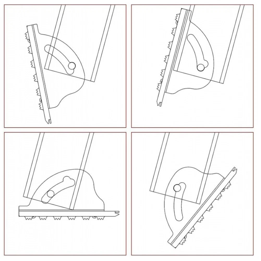 2Pack Aluminum Ladder Foot Replacement Kit for Various Ladder Models