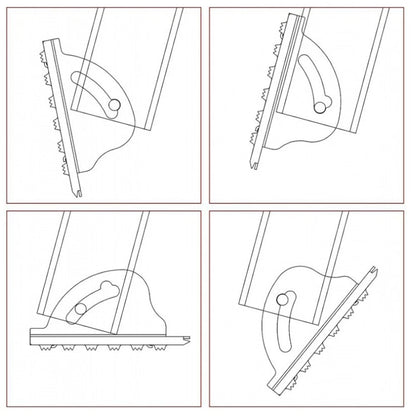 2Pack Aluminum Ladder Foot Replacement Kit for Various Ladder Models