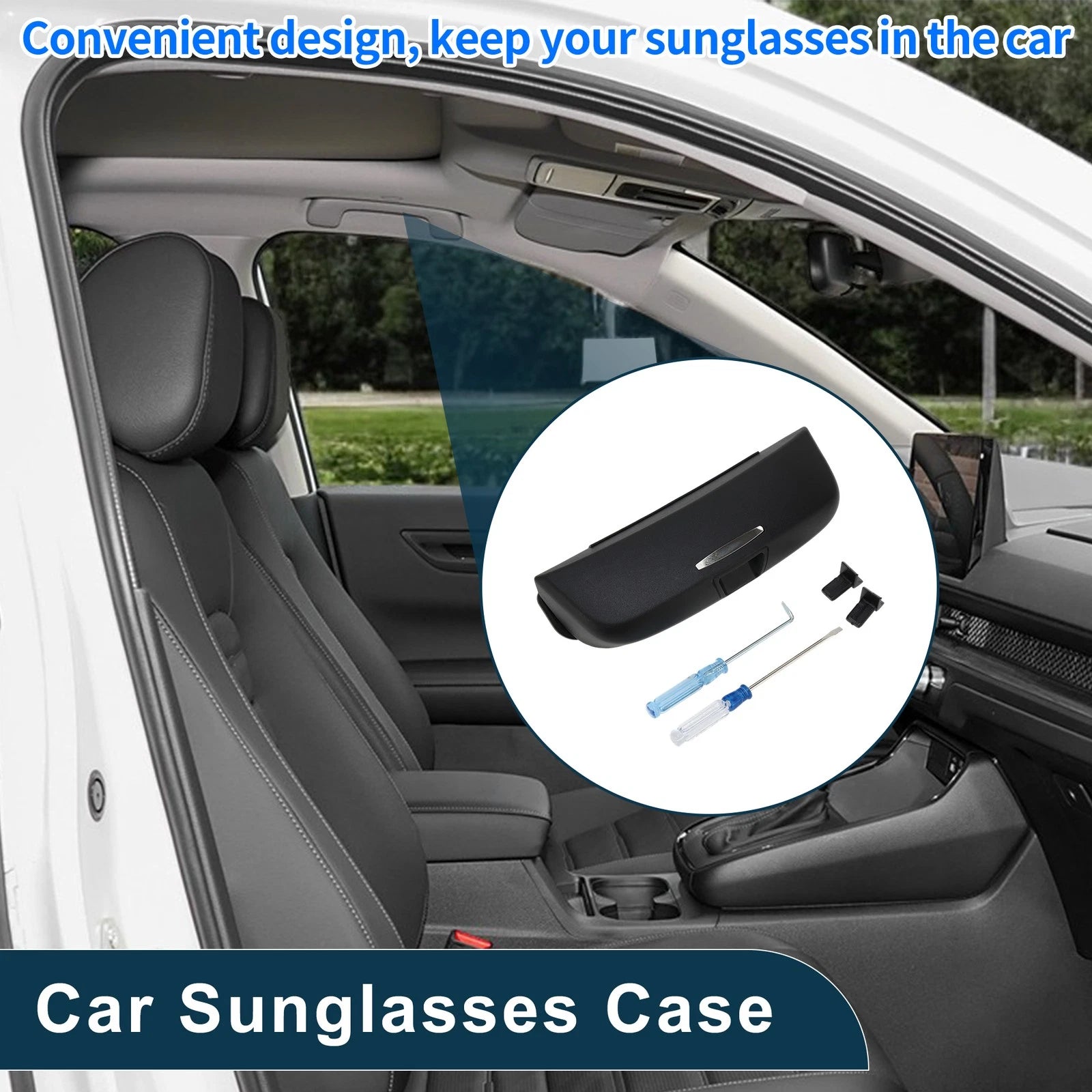 Sunglasses Case for Audi A5 (2012–2019) Eyeglasses Holder Storage Box