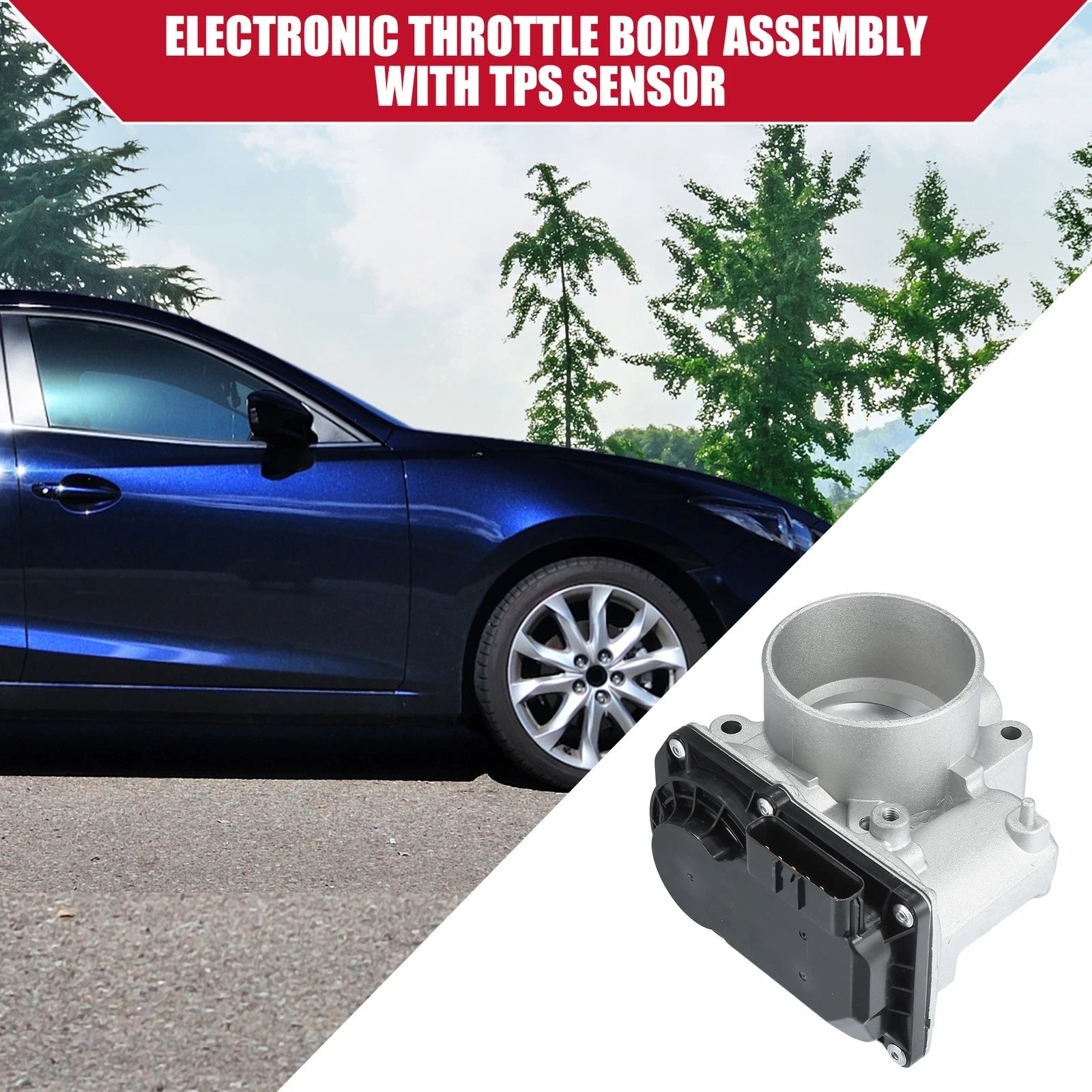Electronic Throttle Body with TPS Sensor for Mazda 3 (2014–2018)