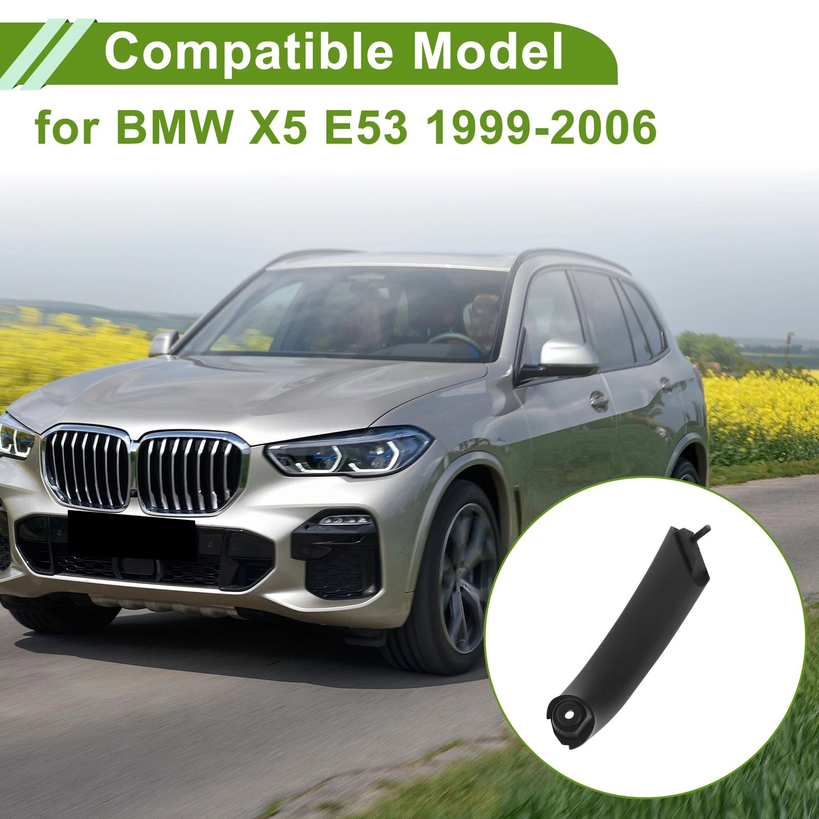 Door Panel Handle Pull Trim Cover Replacement for BMW X5 E53 (1999–2006)