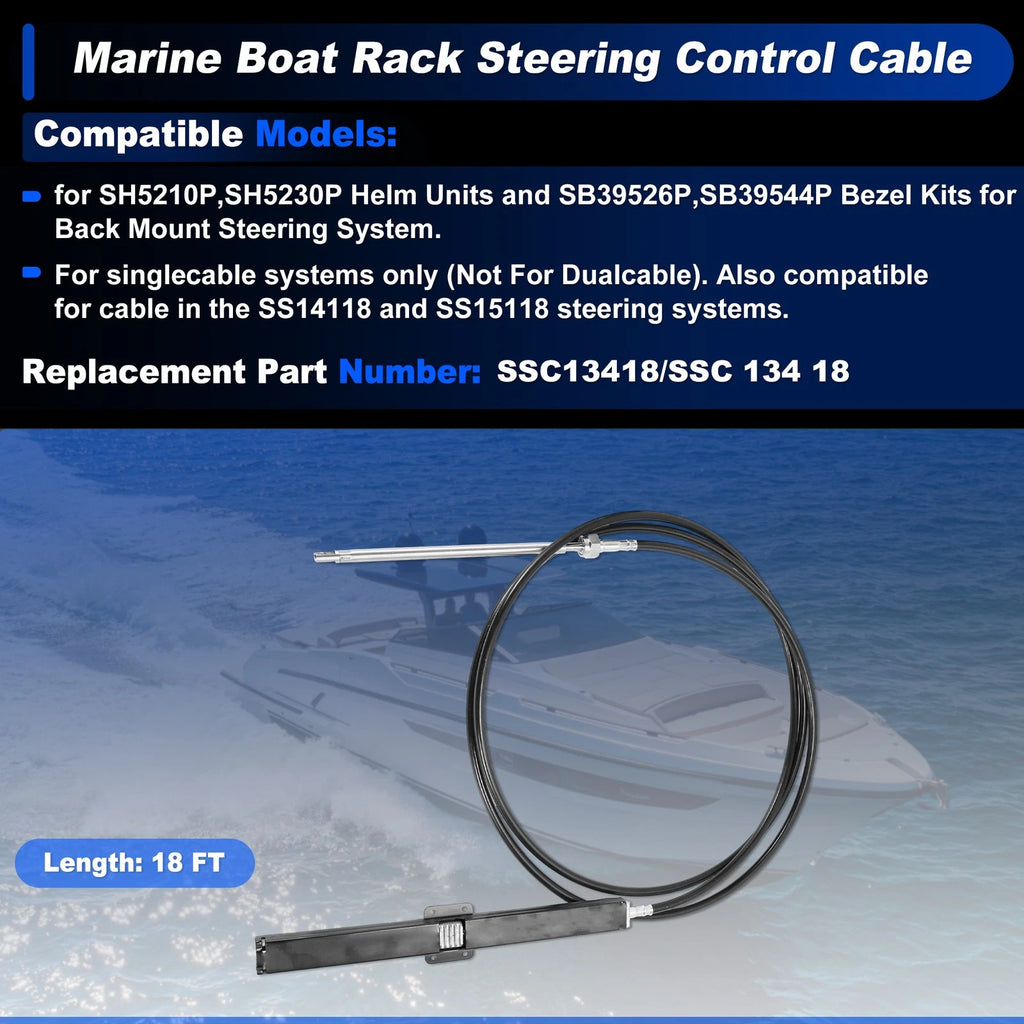 Steering Control Cable for Marine Boat Rack (No.SSC13418/SS C 134 18)