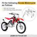 Left Hand Clutch Lever Handle for Honda CRF125 F/FB (2014–2023) 53178-K28-305