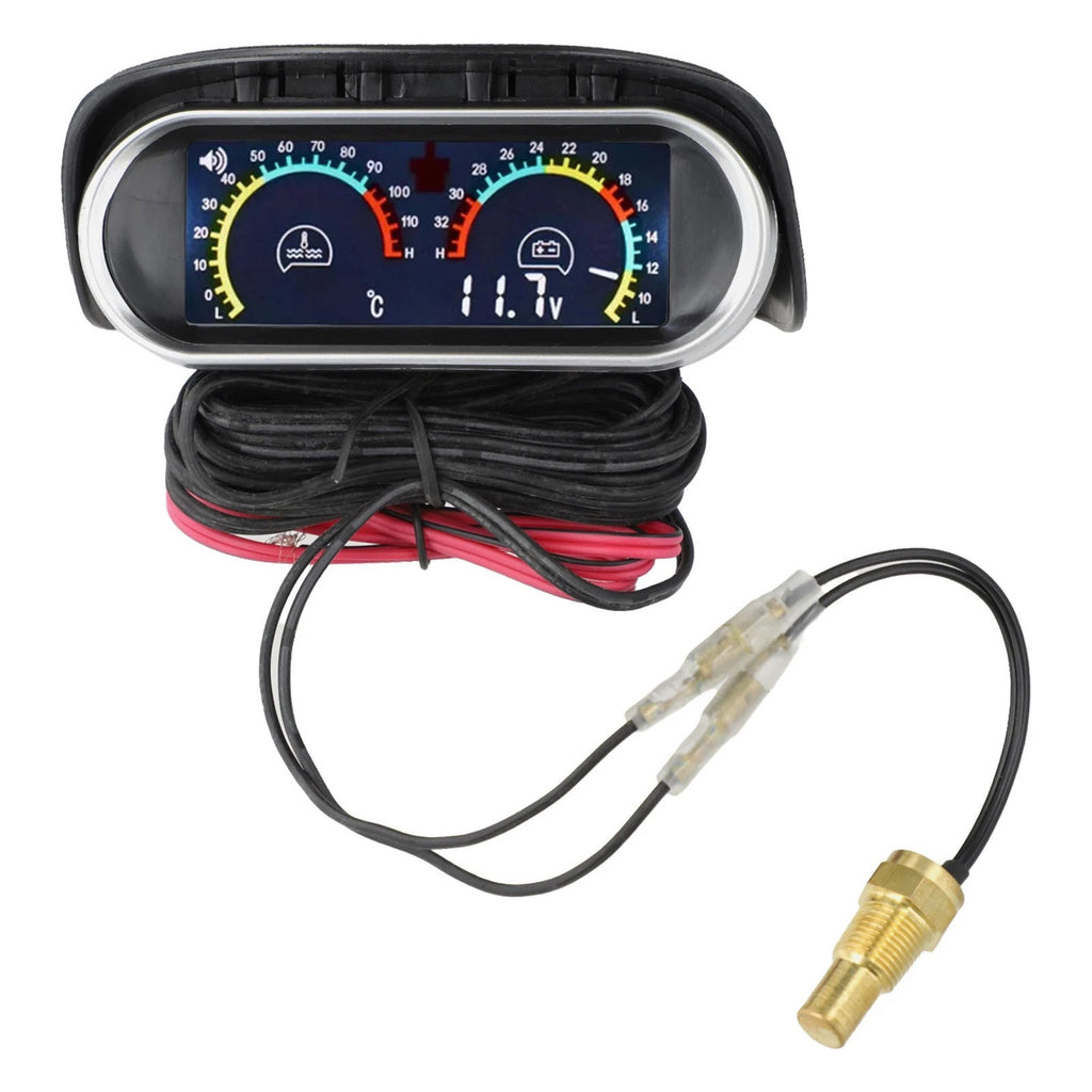 Water Temperature & Voltage Meter for Universal Car (2010–2023)