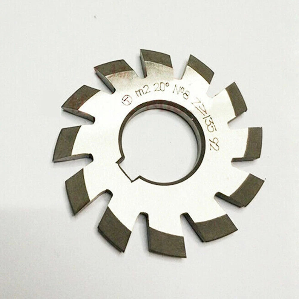 8-Piece HSS Gear Cutter Set Module 2 with 22mm Bore Diameter
