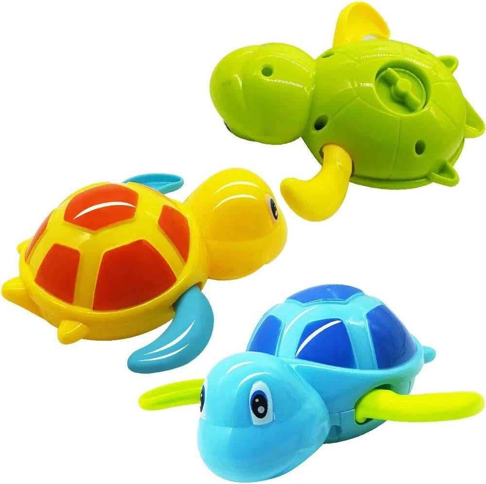 Floating Turtle Bath Toy for Kids (3 Pcs)