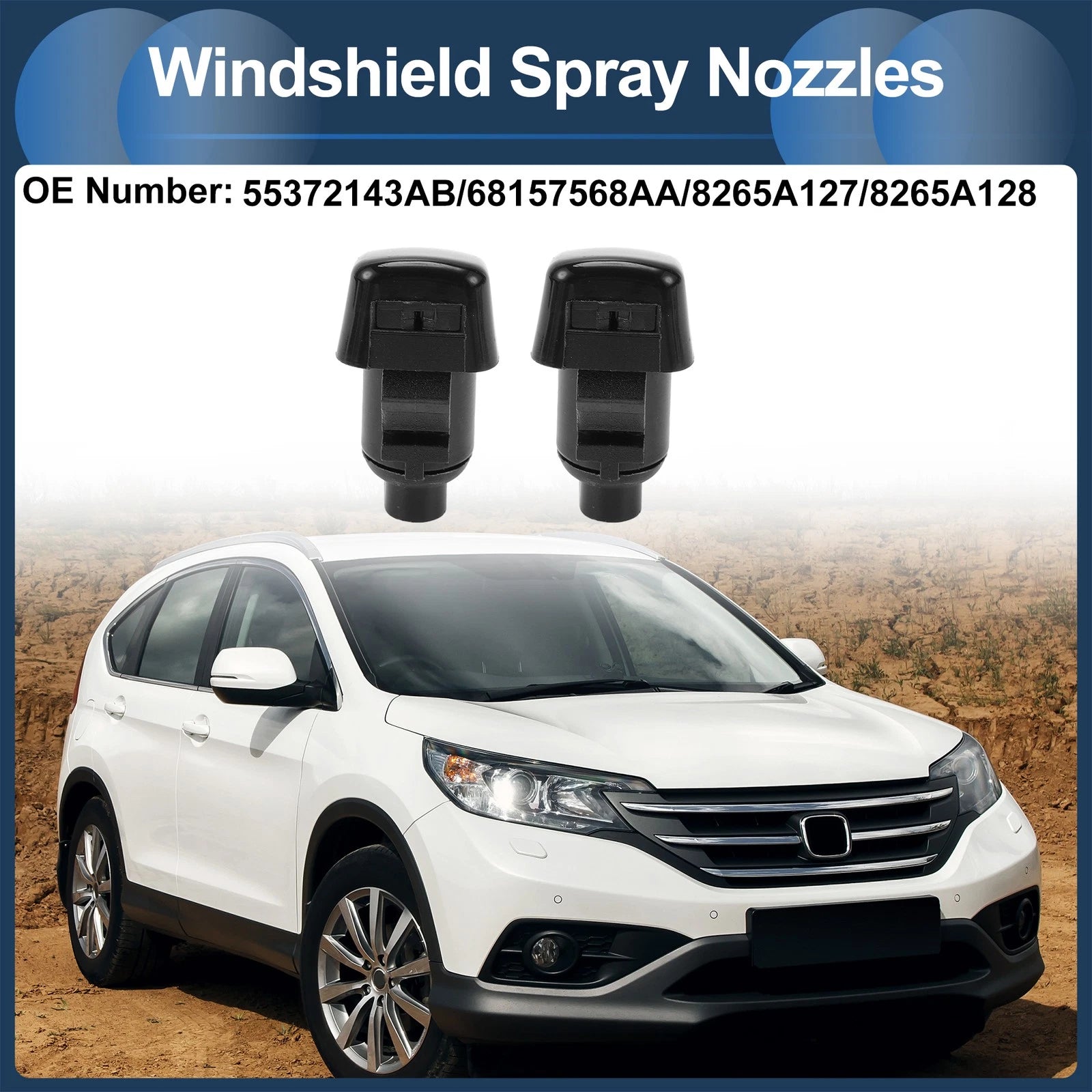 Windshield Washer Nozzle Replacement With Gasket for Toyota Tacoma (2005–2023)