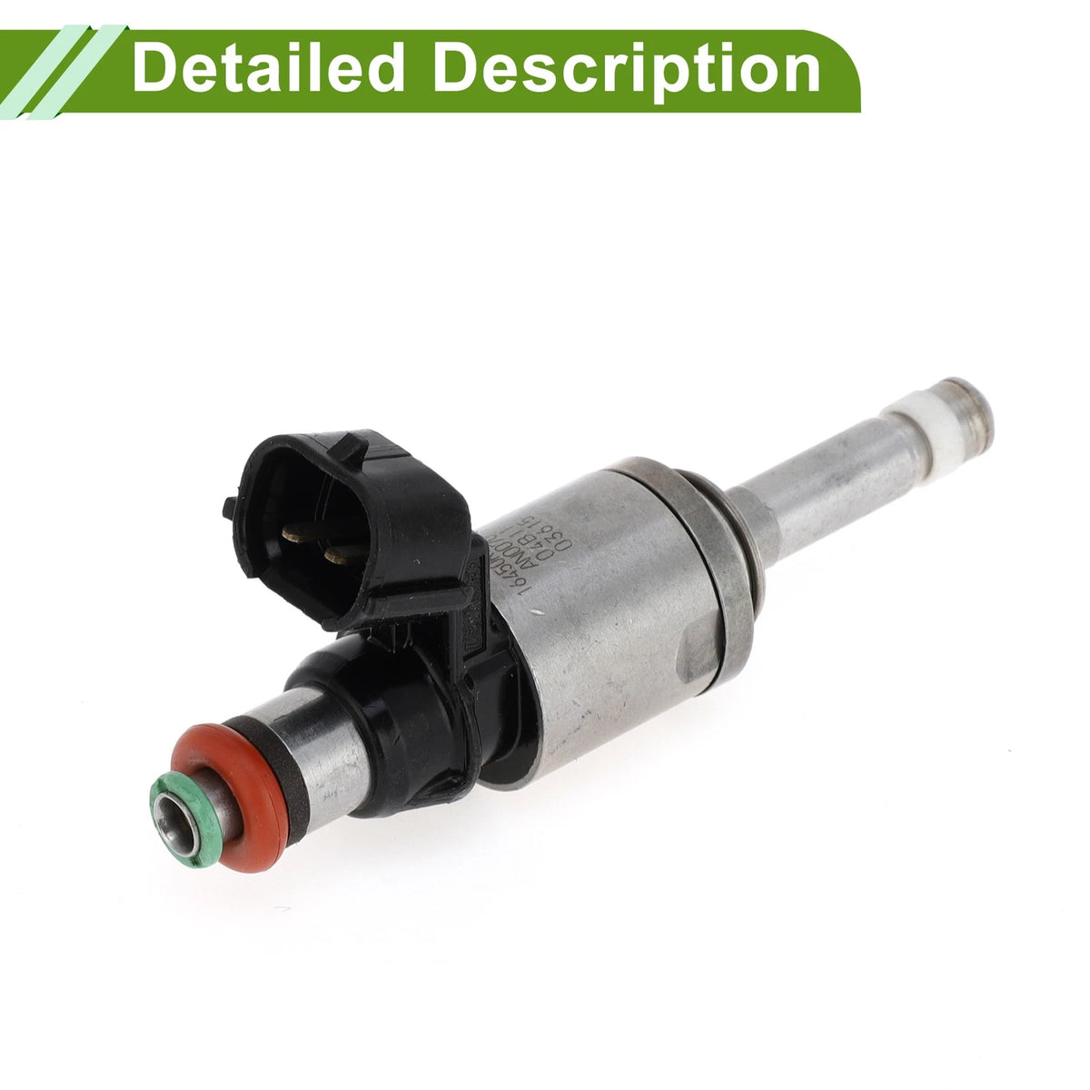Fuel Injector No.16450-R9P-A for Acura RLX Base 3.5L (2015) 1 Pc Black