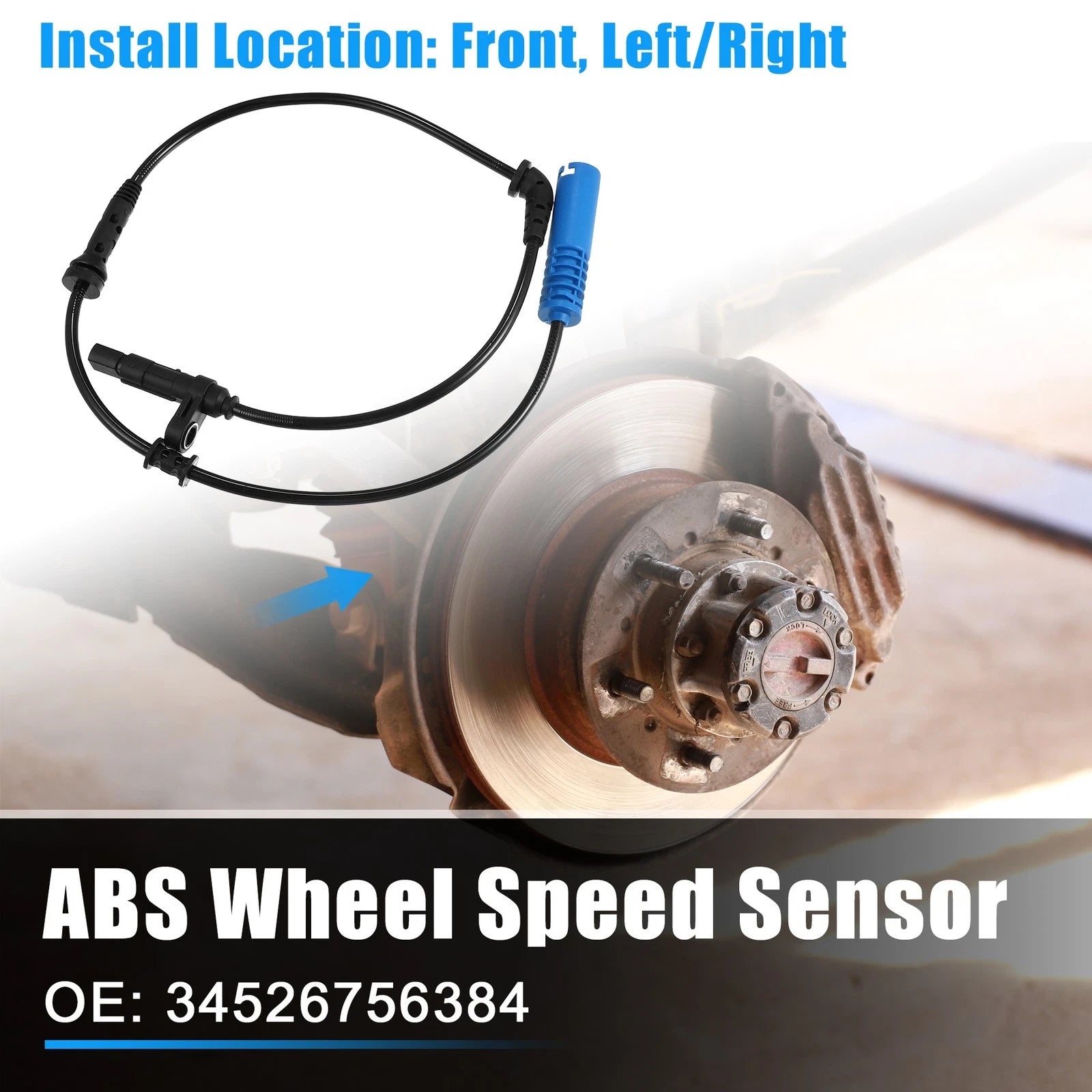 ABS Wheel Speed Sensor 34526756384 for Mini Cooper (2002–2008)