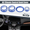 AC Knob Covers Set 4PCS Volume Start Stop Ring for Honda CRV (2017–2021)