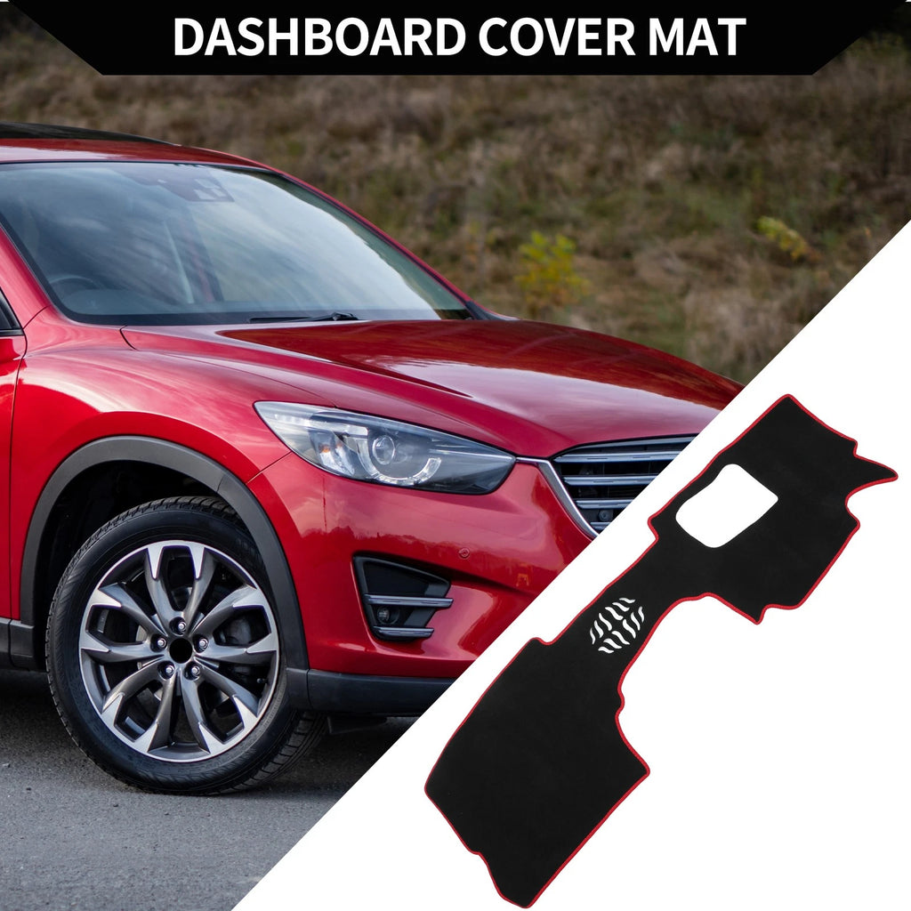 Dashboard Dash Cover Mat Protector for Mazda CX-30 DM (2020–2024) Black Red 1 Set