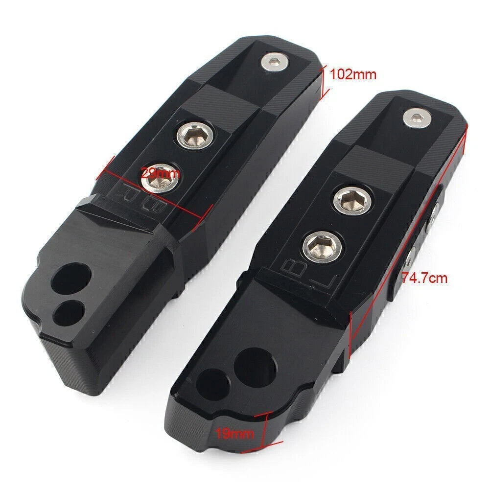 CNC Rear Passenger Footrests for BMW S1000RR (2010–2023)
