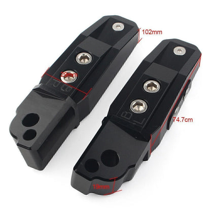 CNC Rear Passenger Footrests for BMW S1000RR (2010–2023)