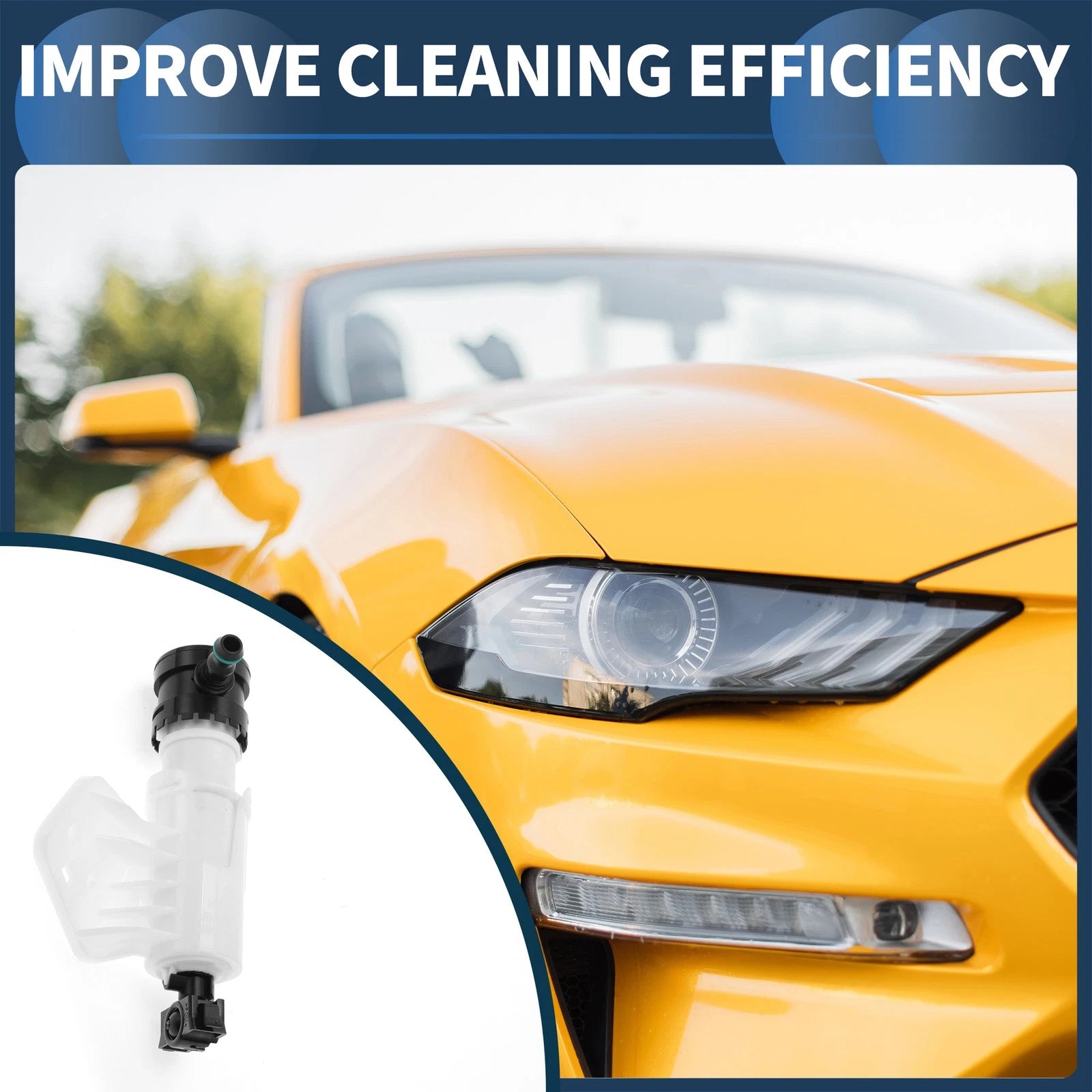 Front Passenger Side Headlight Washer Nozzle Replacement for Hyundai Sonata (2018–2020)