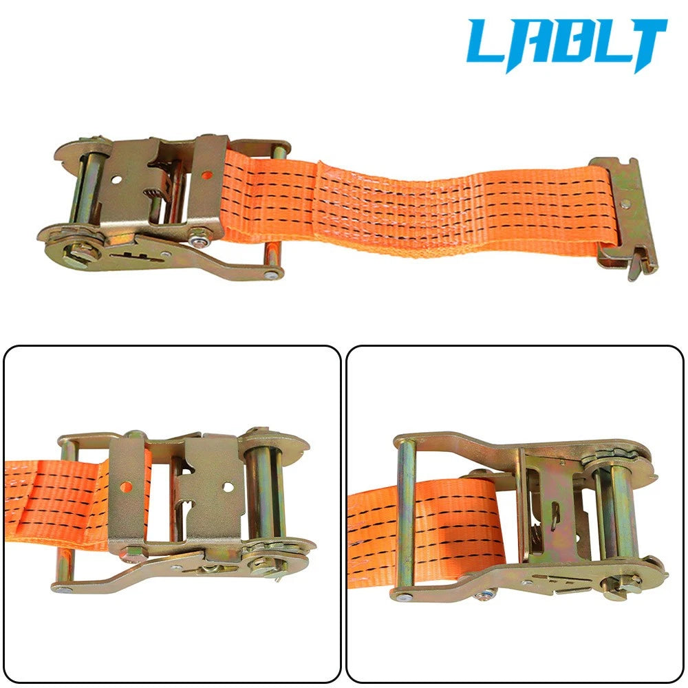 4 Pack E-buckle Ratchet Straps 2"×20' 4400 lbs for Heavy Duty Use