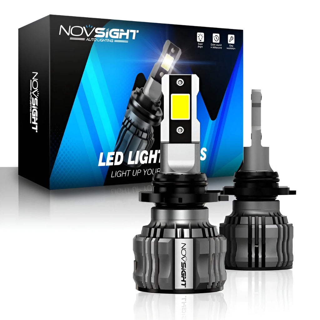 2X 9005 LED Headlight Bulbs for Low Beam (300% Bright, 6500K)
