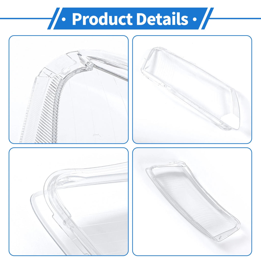 1 Pc Headlight Lens Cover for Audi A6 (2006–2011) Clear