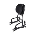 12" Black Backrest Sissy Bar w/ Mount Spools for Indian Classic (2014–2018)