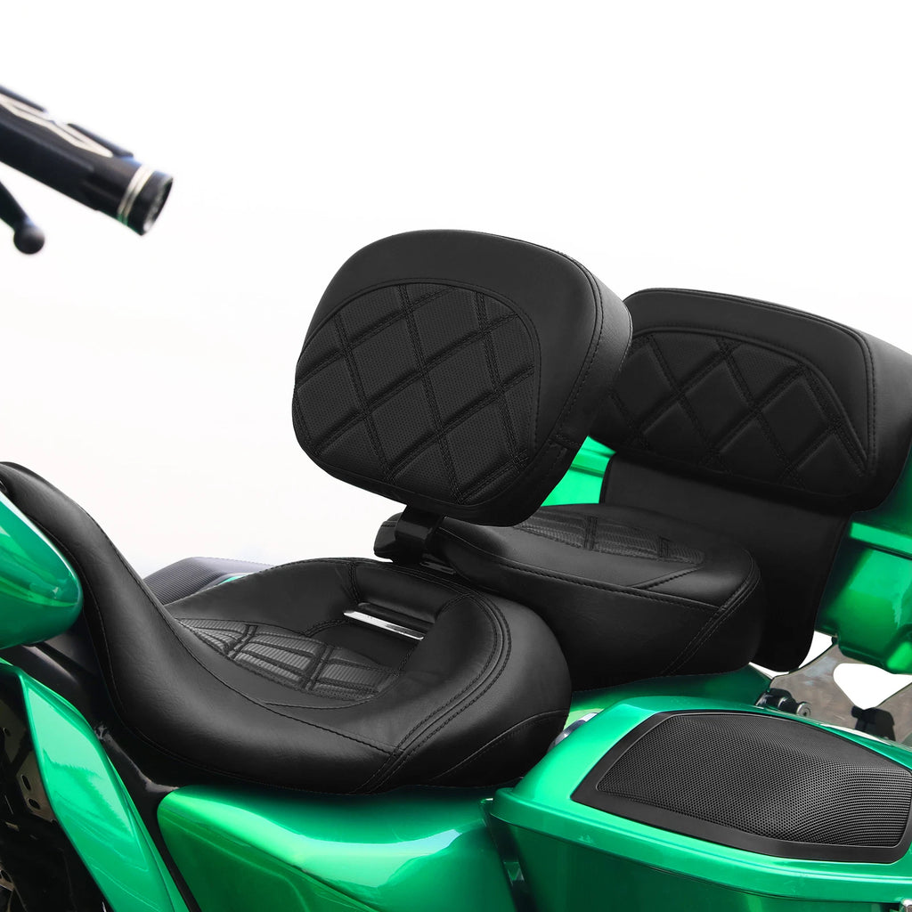 Low-Profile Backrest Pads for Harley Touring (2014–2023)