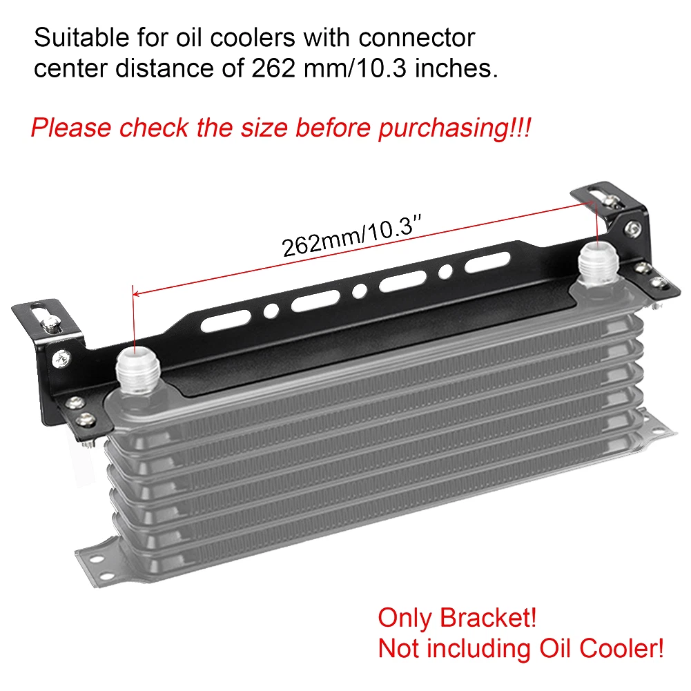 340mm Aluminum Oil Cooler Support Bracket Kit for Japanese Cooling Units