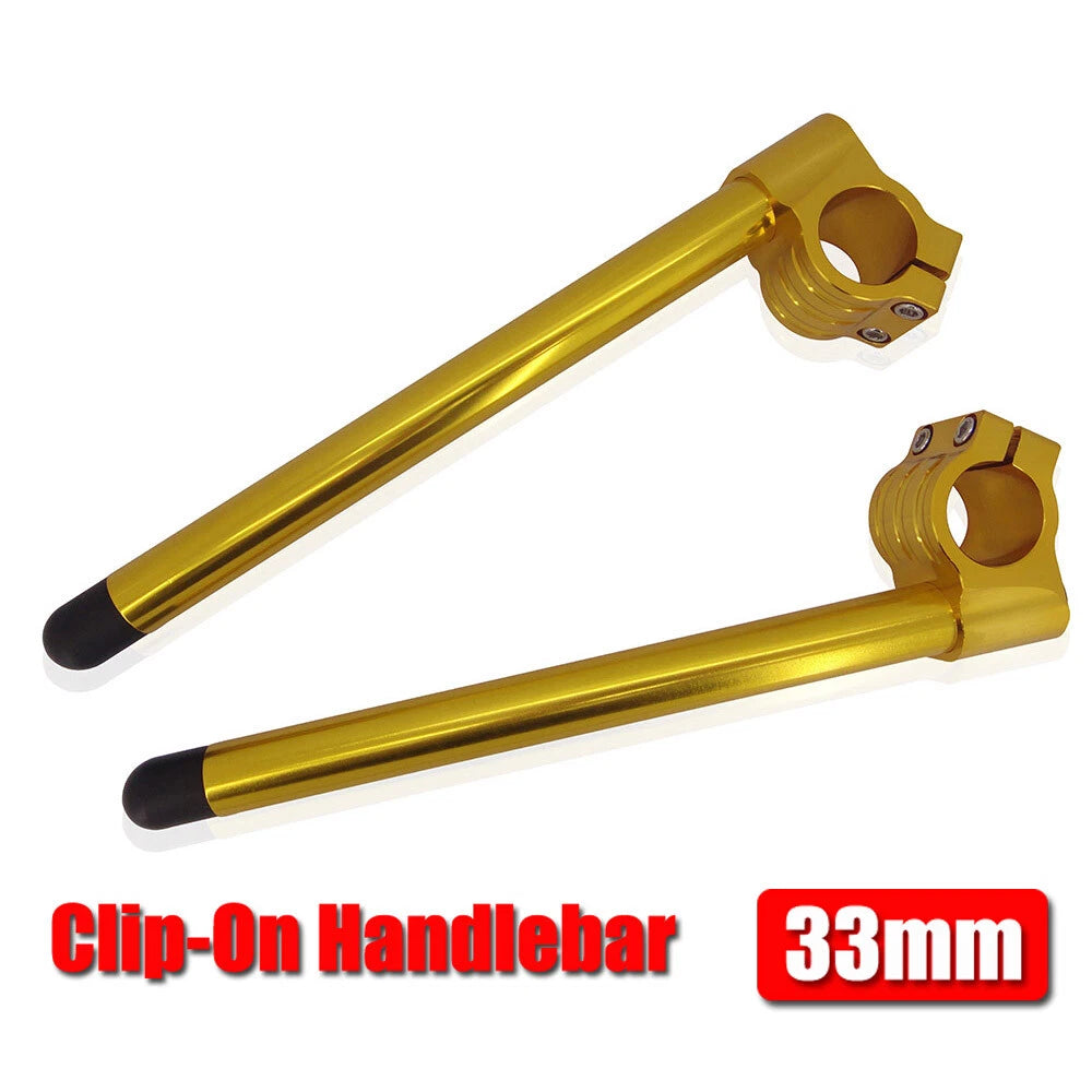 7/8" Clip-On Handlebars for Universal Fit (295mm, 33mm Fork Tubes)