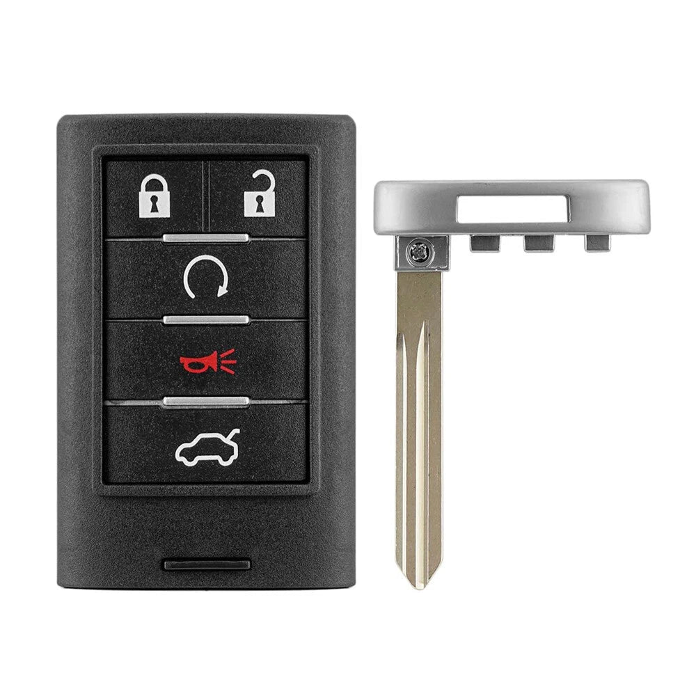 Keyless Entry Remote Key Fob 5 Button for Cadillac CTS (2008–2013)