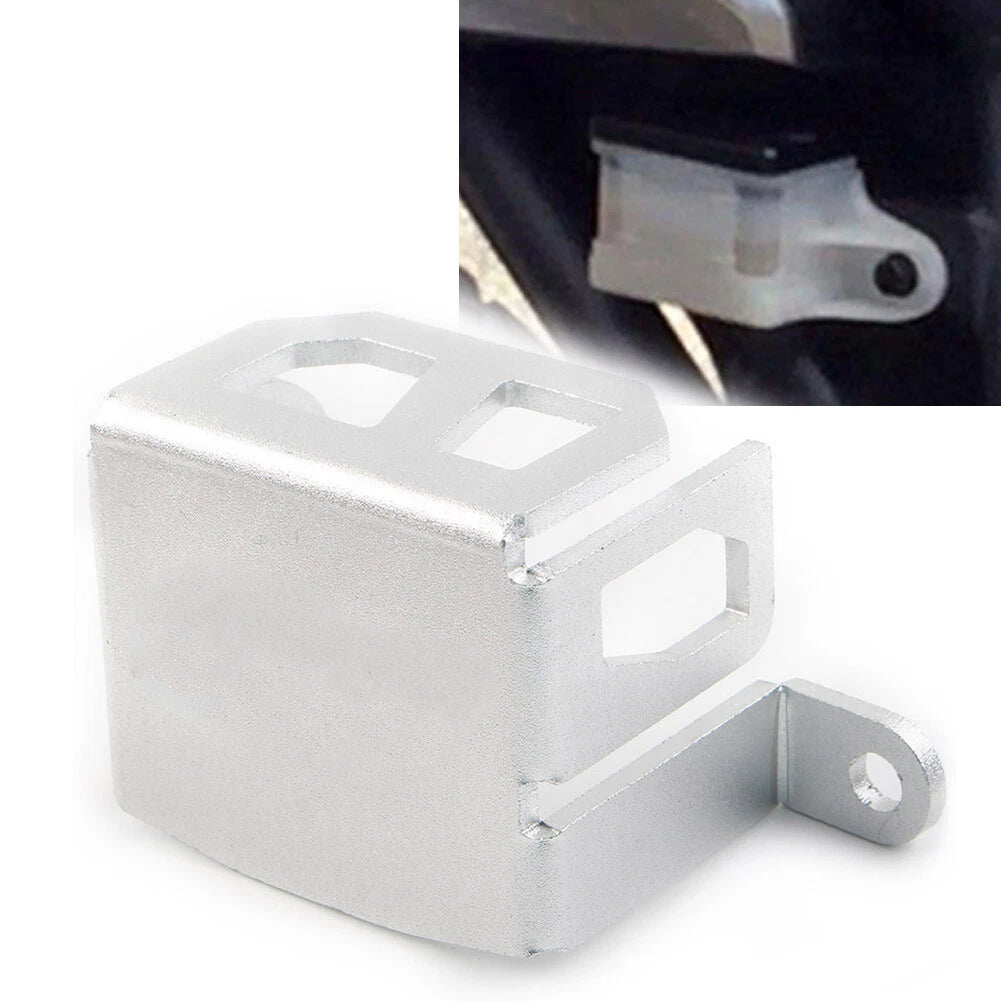Rear Brake Fluid Reservoir Cover Protector for Honda CRF1000L (2016–2017) Silver