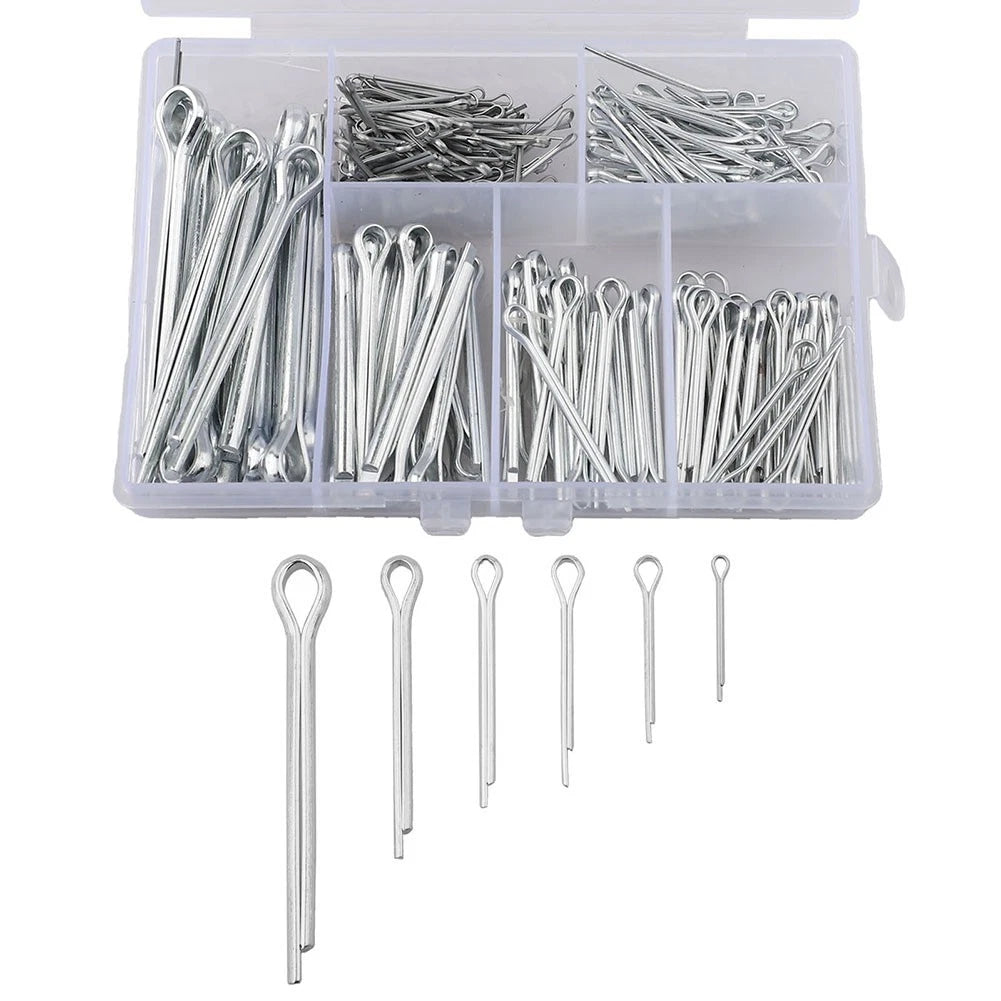 260PCS Cotter Pins Stainless Steel Assortment for Secure Fastening Needs