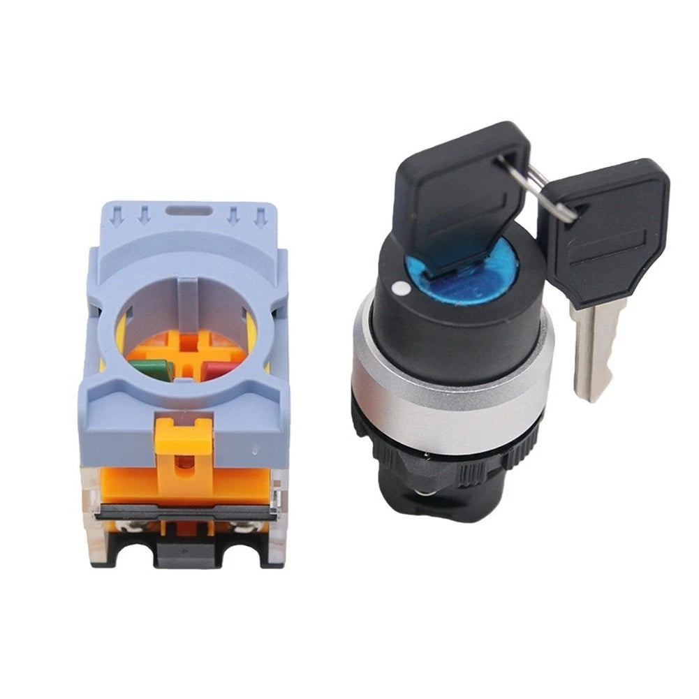 Rotary Key Switch for - 2 Position, Silver Contacts