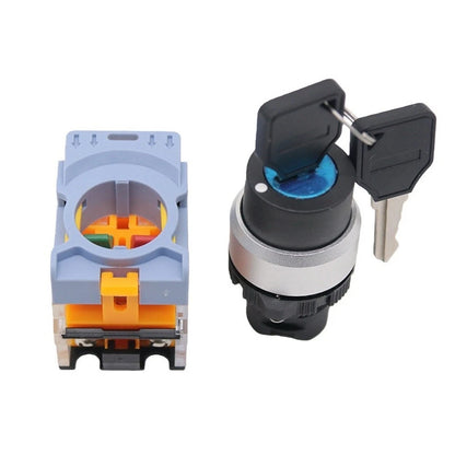 Rotary Key Switch for - 2 Position, Silver Contacts
