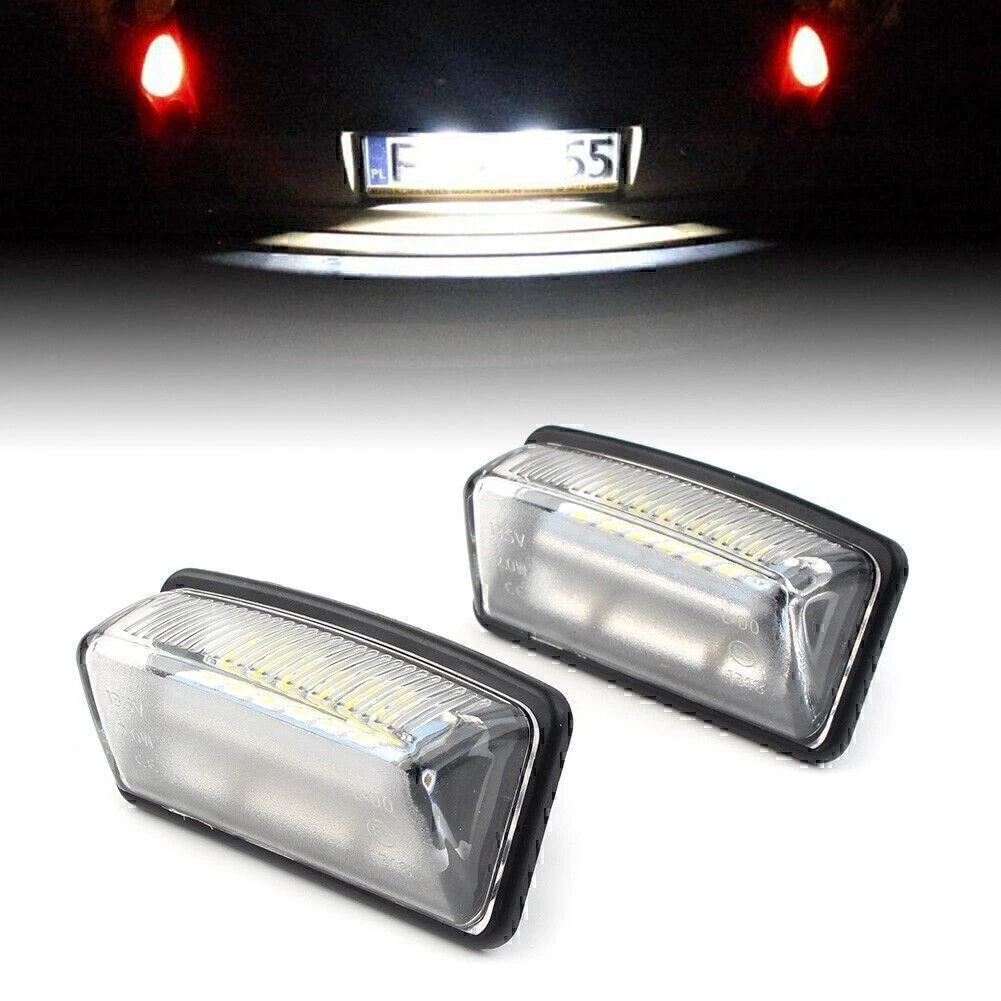 2Pcs LED License Plate Light for Toyota Crown Reiz Vios (2005–2010)