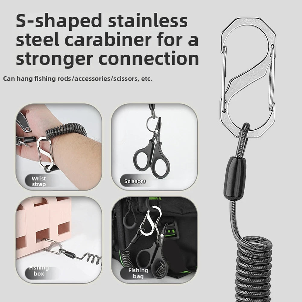 7x7 Steel Core Coiled Rope for Fishing Tools with Aluminum Ferrules