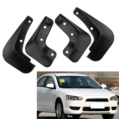 Set of 4 Mud Flaps Splash Guards for Mitsubishi Lancer 2009–2011
