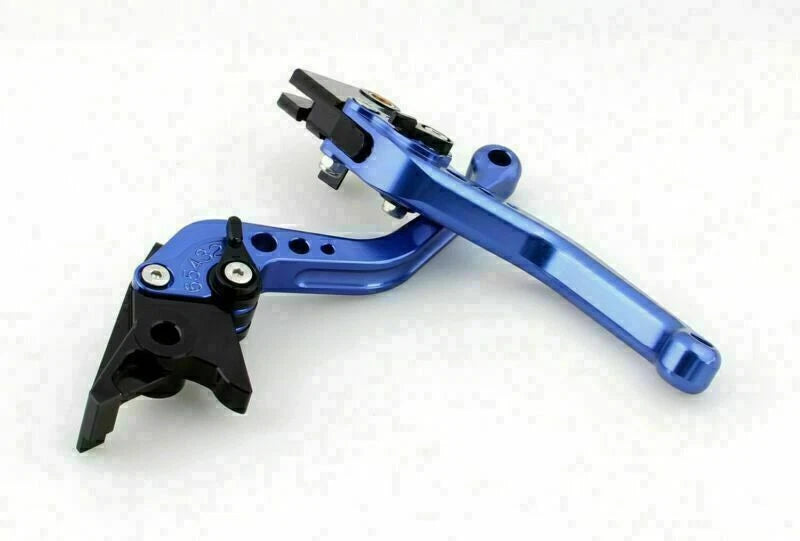 Short Brake Clutch Levers for Yamaha MT-01 (2004–2009), V-MAX (2009–2014) T9 Blue