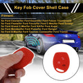 Red Car Key Case for Ford Courier (2016–2021) - 3 Buttons