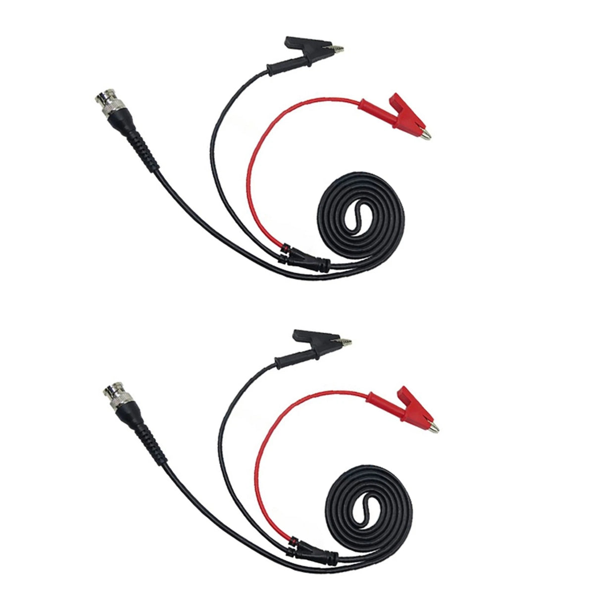 Crocodile Clip Probing Cables with Coaxial BNC Connectors (Pack of 2)