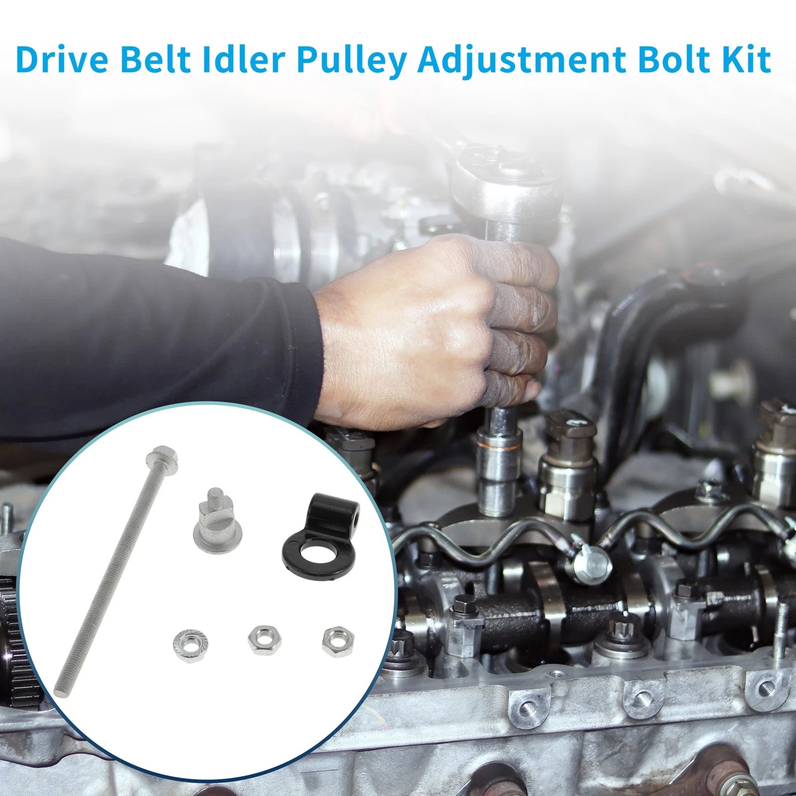 Drive Belt Idler Pulley Adjustment Bolt Kit for Subaru Forester (2003–2005)