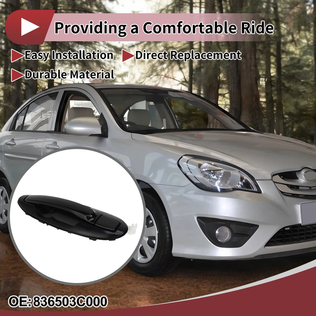 Exterior Door Handle Rear Left Replacement for Hyundai Sonata (2011–2017)