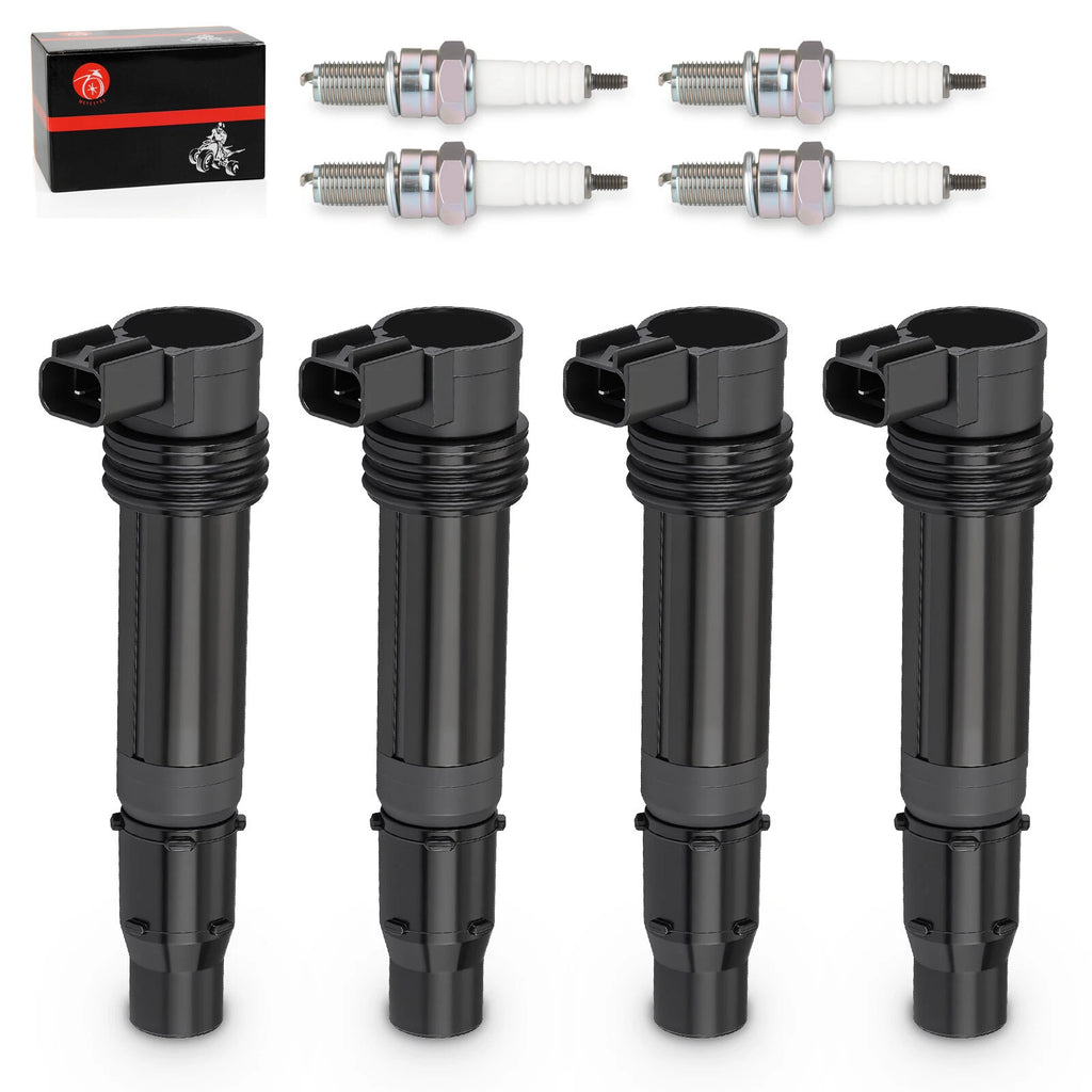 4X Ignition Coils Pack for Kawasaki Ninja ZX-6R ZX-6RR (2003–2006) 21171-1282