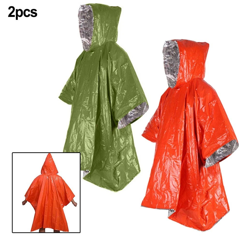Rain Coat Poncho for Extreme Cold Outdoor Travel