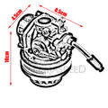 Carburetor for Moped 49cc 70cc 80cc
