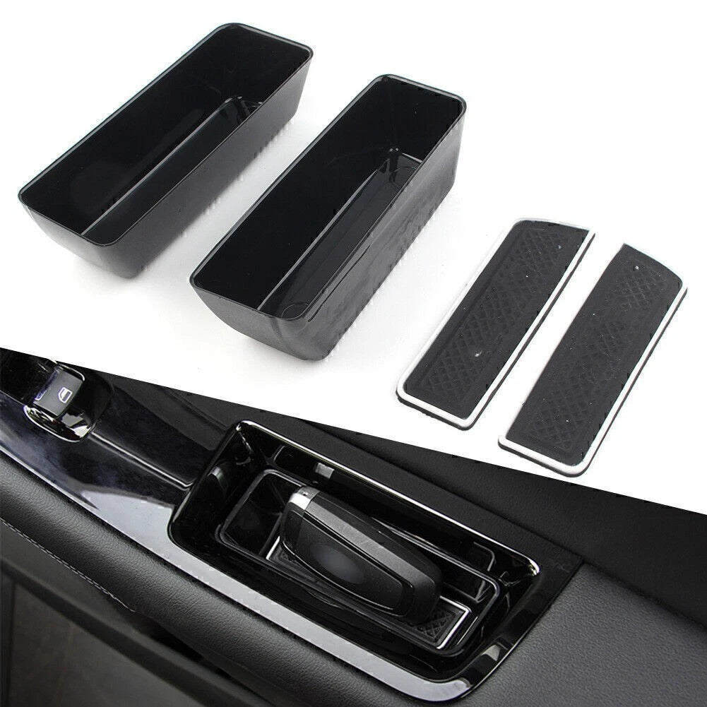 Front Door Handle Armrest Storage Box Tray Kit for Ford Edge (2015–2020)