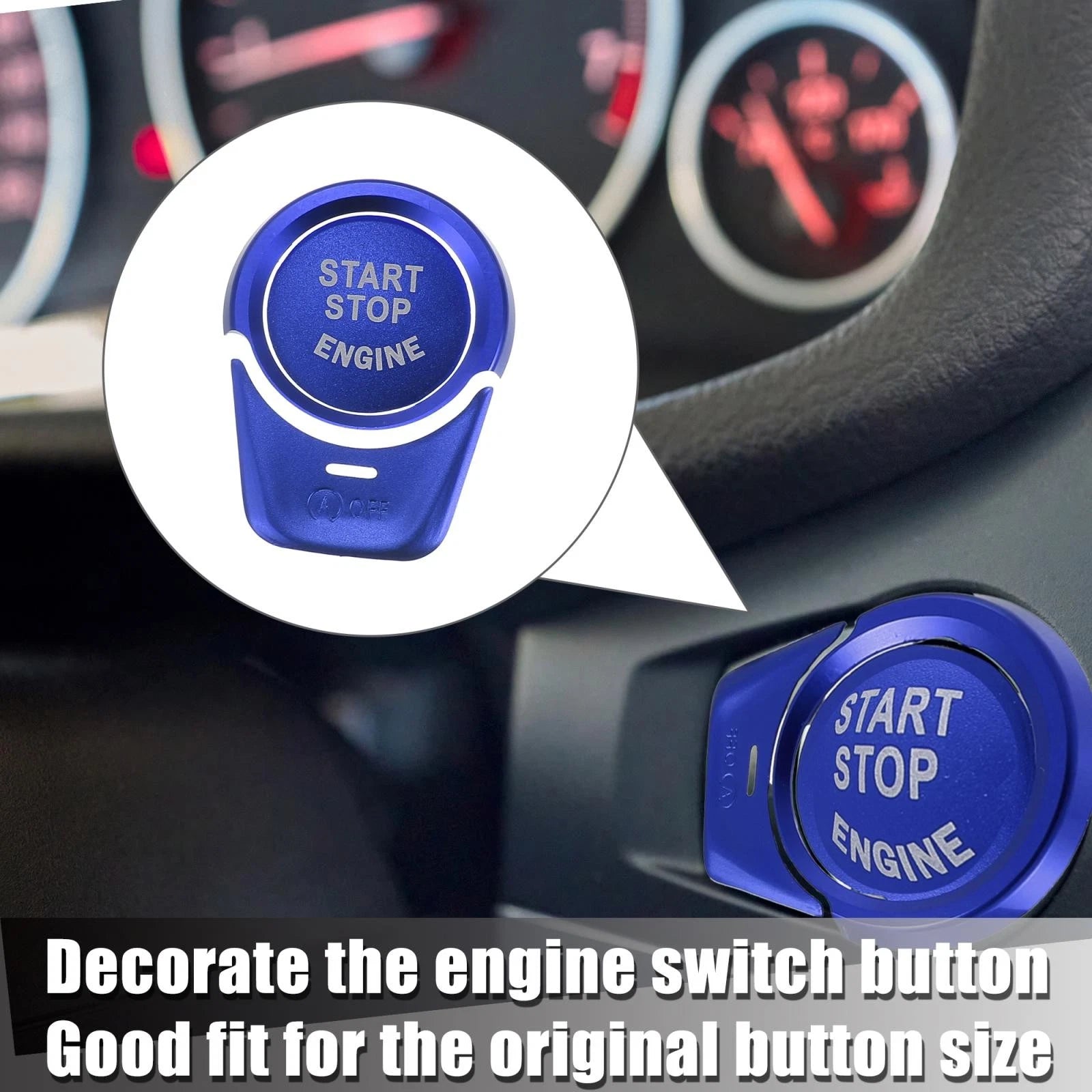 Start Stop Button Cover Kit Replacement for BMW 2 3 4 5 Series (2014–2022)