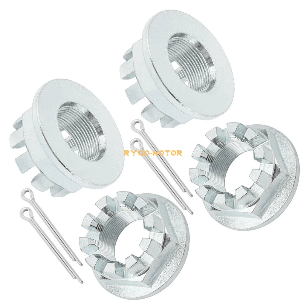 Set of 4 Rear Axle Nuts W/Pin for Honda TRX350 Rancher 350 (2000–2006)