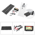 10W Flexible Solar Panel Kit with 10A Controller for RV Boats Car Battery