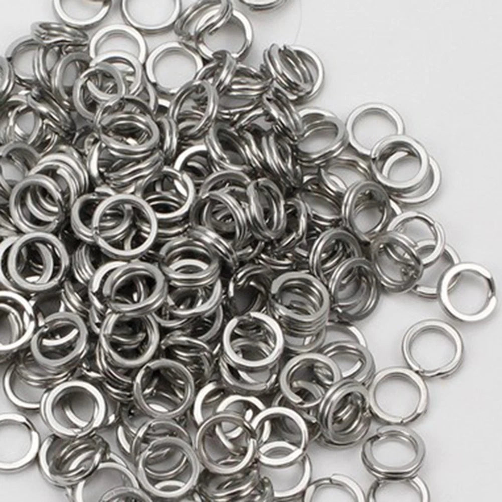 Set of 4 Split Ring Hook Snaps Terminal Tackle 304 Stainless Steel
