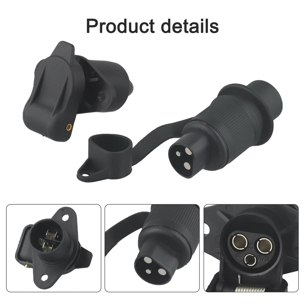 12V Socket Trailer Adapter Power Cord Connector for Boats and Trailers