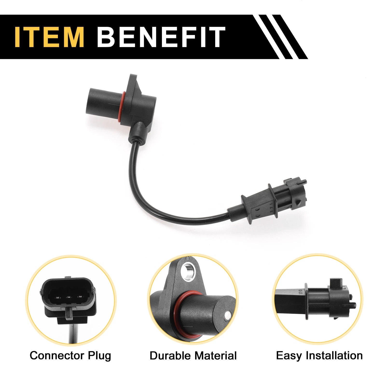 1 Pc Crankshaft Position Sensor No.391804A800 for KIA K2500 (2010)