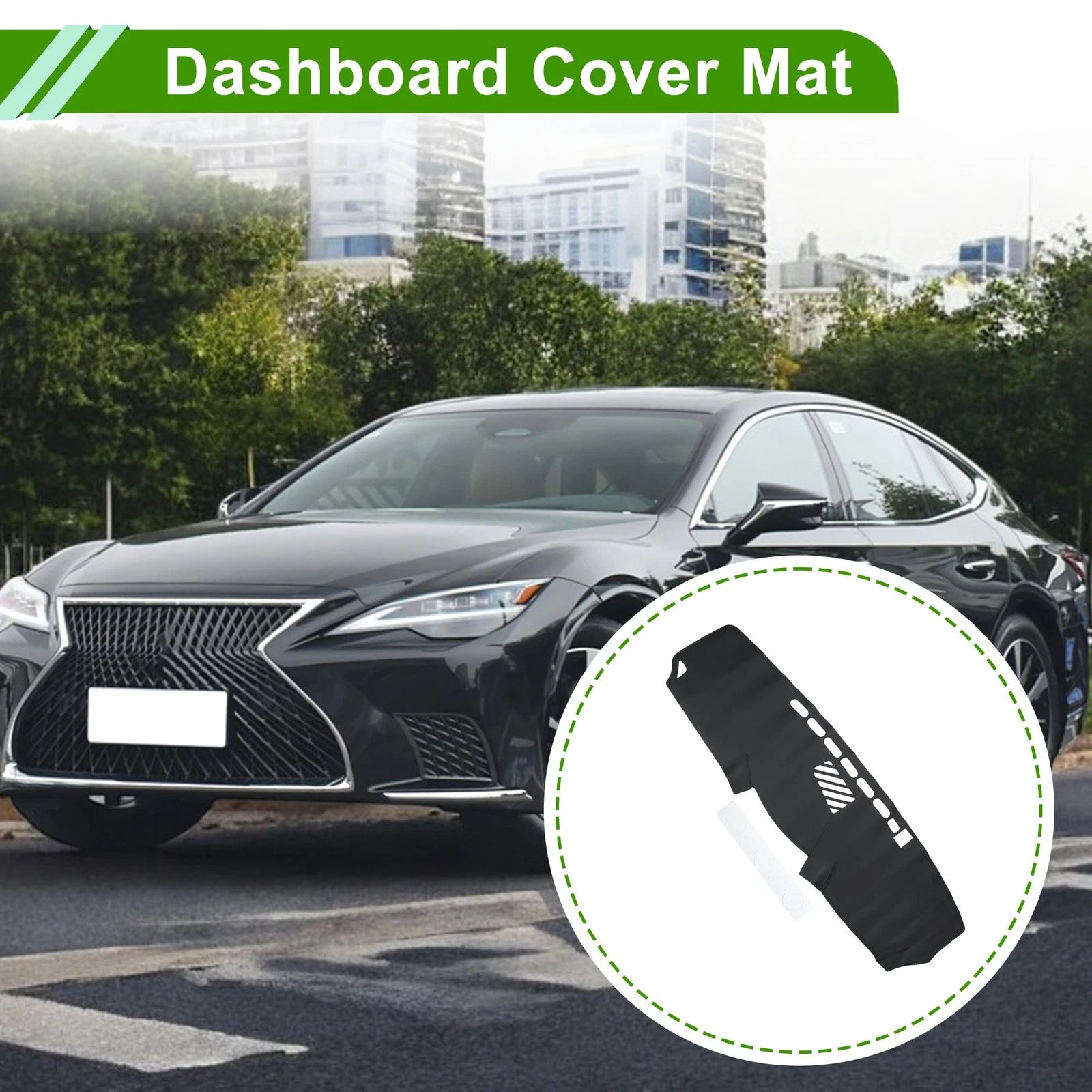 Dashboard Cover Mat for Lexus IS250 IS350 (2006–2011) Dash Carpet Black